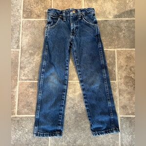 VINTAGE Wrangler Jeans Kids 5 - cowboy cut original fit - dark indigo